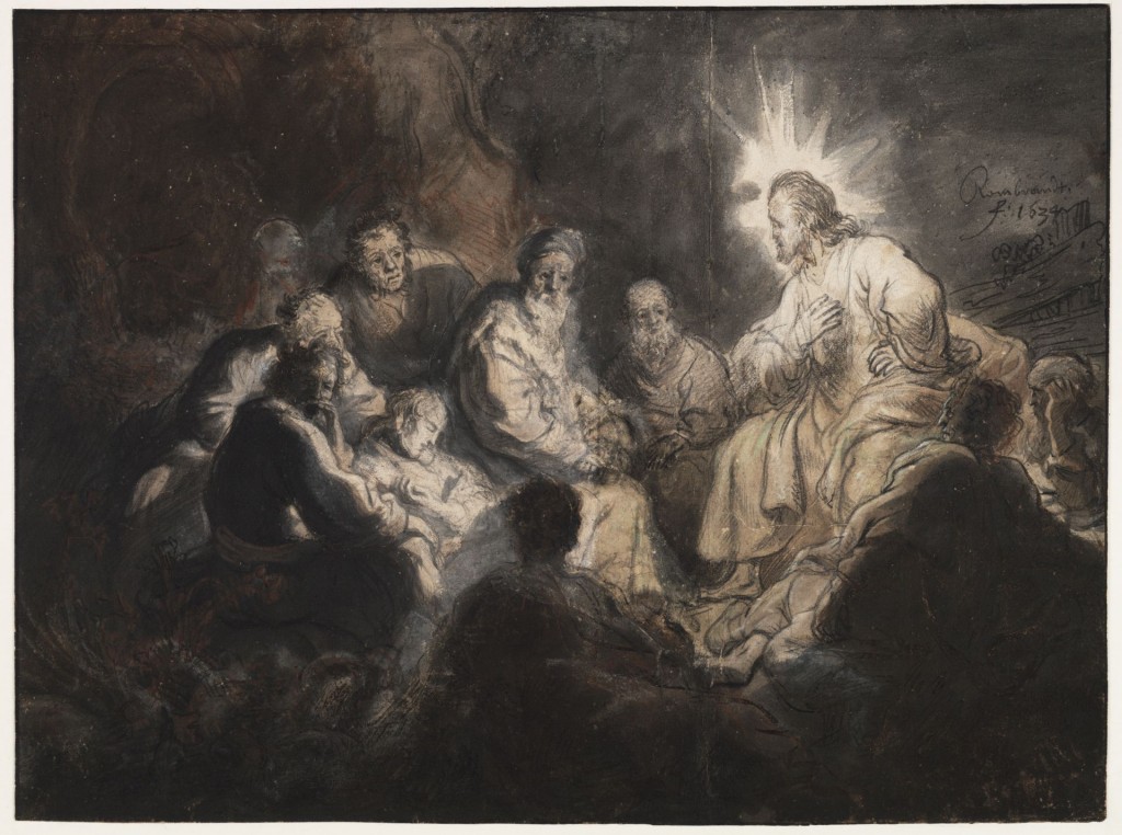 Rembrandt Harmensz van Rijn (1606-1669), Christus en de discipelen in het Hof van Gethsemane, ca. 1634, Teylers Museum, Haarlem 