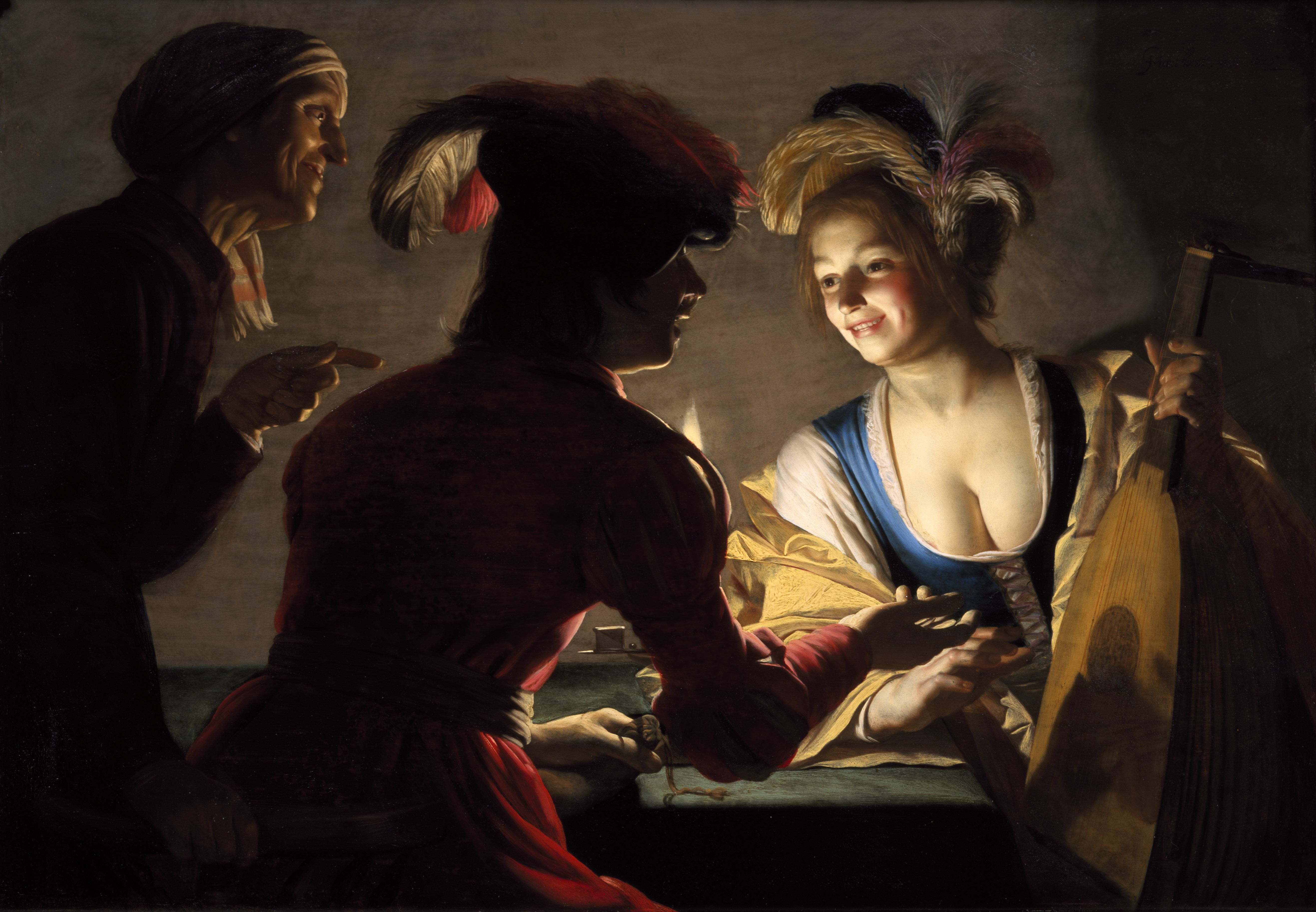 Gerard Van Honthorst De Koppelaarster 1625 Centraal Museum Utrecht Foto Ernst Moritz 8844